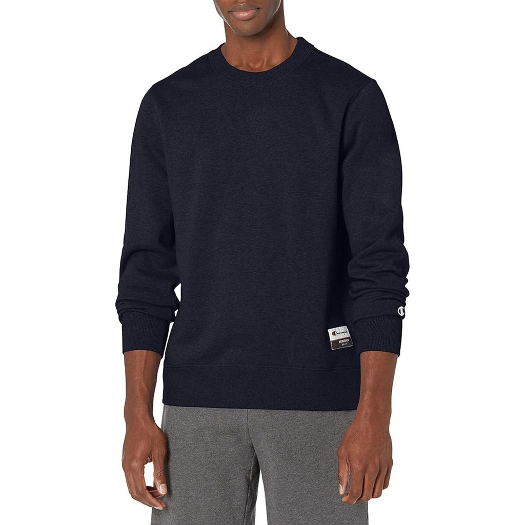 New Champion Unisex Small Navy Pullover Sweatshirt w Bonus Plaid Flannel Hoodie