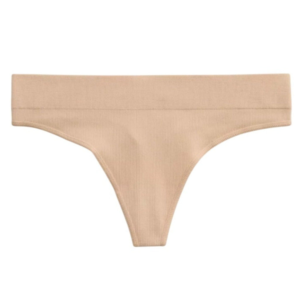 Lot of 2 New Aerie Womens Medium Sands Tan Superchill Seamless Thong Underwear