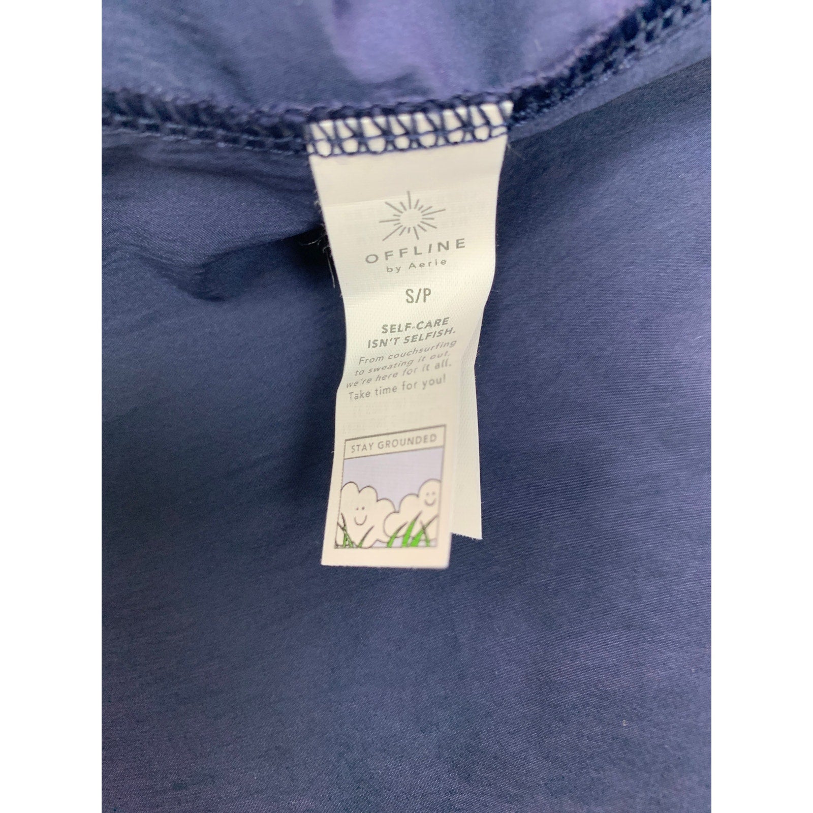 New Offline by Aerie Juniors Small Navy Hi Rise 3/4 Crop Athletic Skort w Pocket