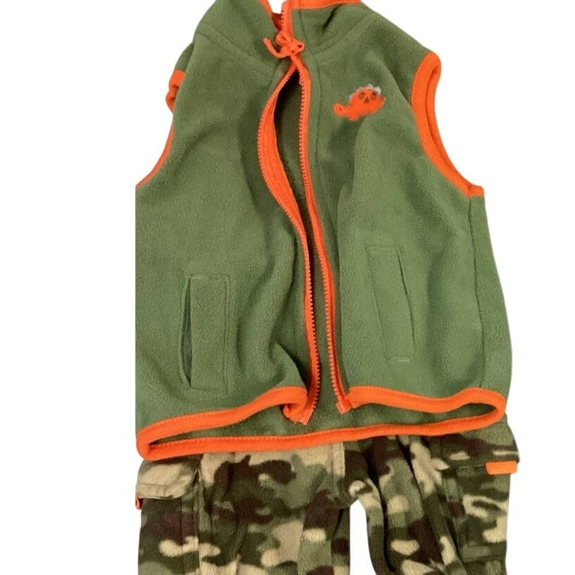 Lot of 5 Boys 6-9 Months Cat & Jack Carters Camouflage Fleece Pants Tops Jacket
