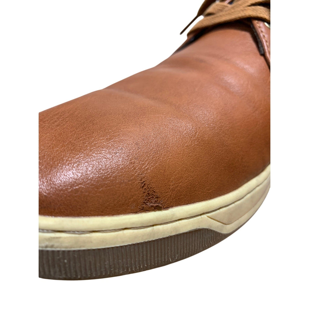 Vostey Mens Size 9  Brown Sneakers Lace Up Closed Round Toe Casual Shoes