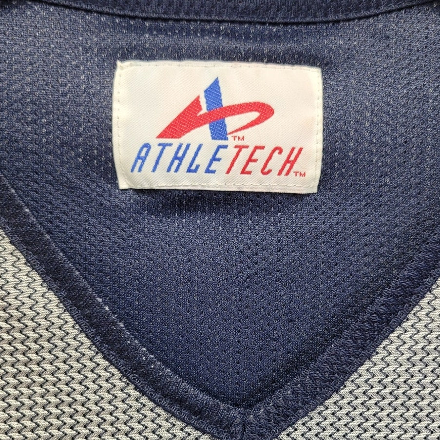 AthleTech Mens XL PolyNylon Sleeveless Zig Zag Patterned Fully Lined Jersey