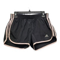 Adidas Womens Medium Side Stripe Drawstring Waist Lined Running Athletic Shorts