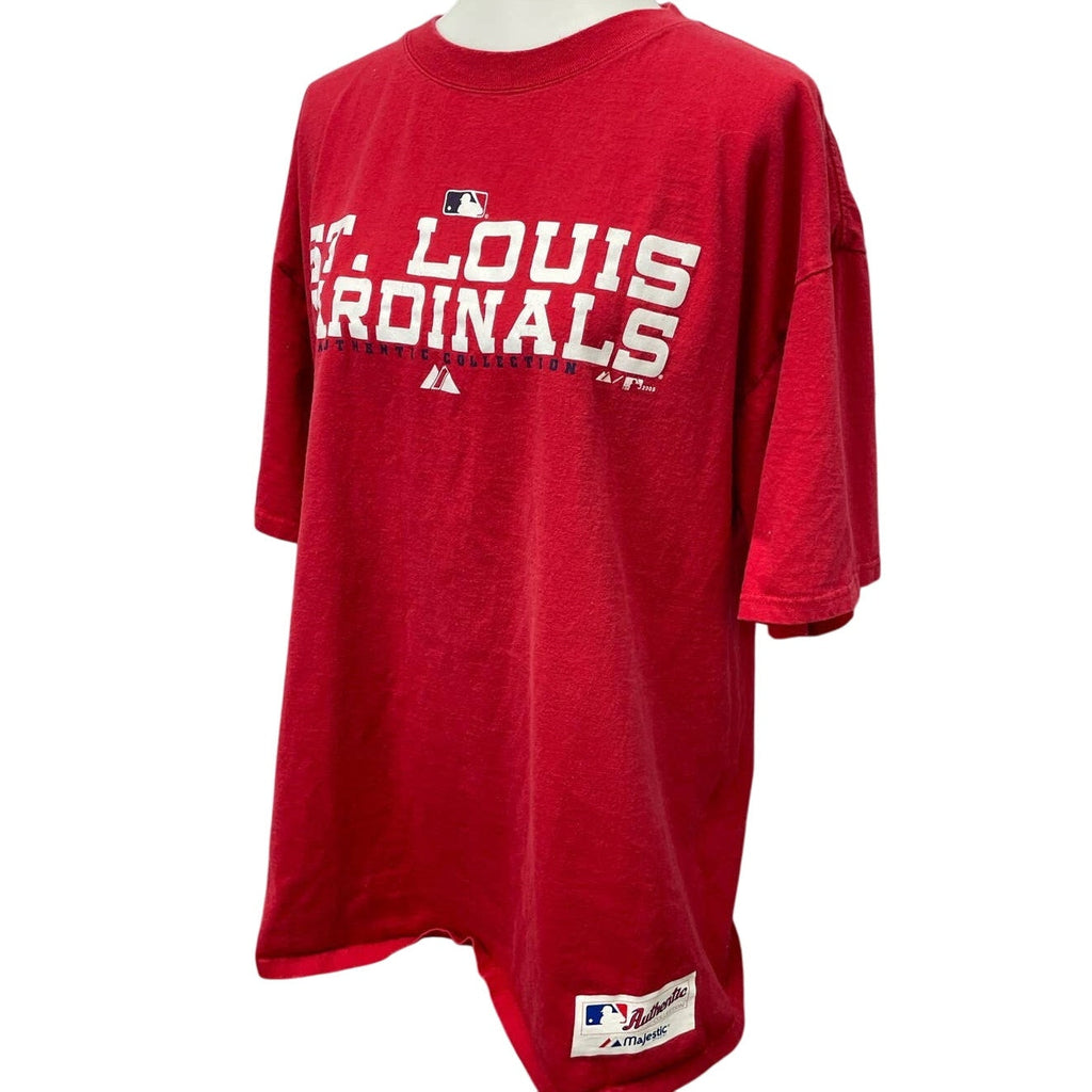 MLB St Louis Cardinals Baseball Mens XL Short Sleeve Cotton Crew Neck Tee Shirt