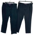 Lot of 2 Gloria Vanderbilt Womens Size 18 Amanda Black Denim Jeans Jeggings