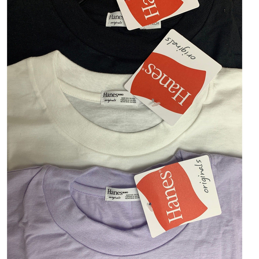 Lot of 3 New Hanes Womens XL Ringspun Cotton Jersey Cap Sleeve Muscle Tees