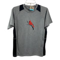 New Hand Printed Youth Boys Small Red Cardinal Bird Short Sleeve Sport Tee Shirt