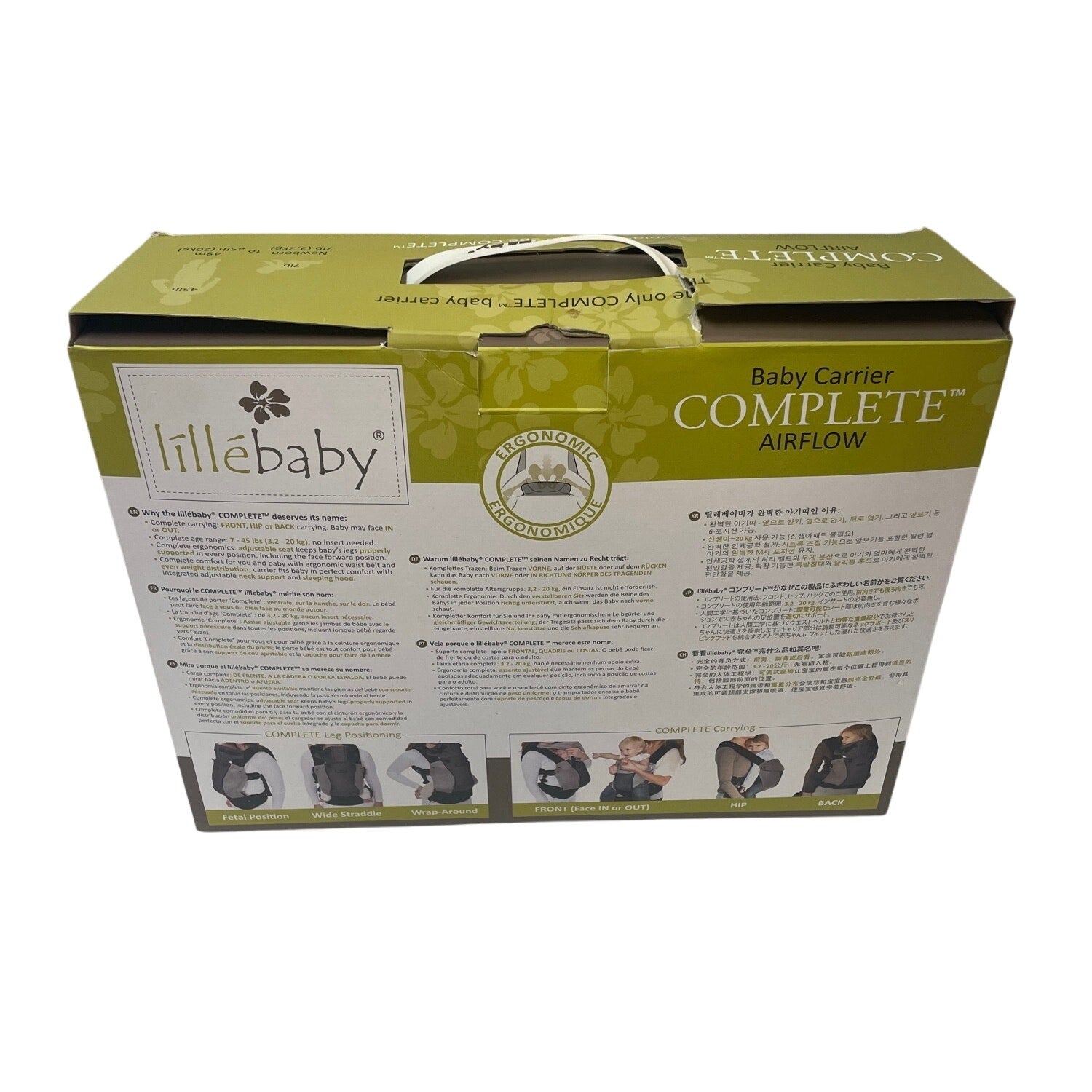 LilleBaby 6 In 1 Baby Carrier Complete Front or Back Breathable 3D Mesh Fabric