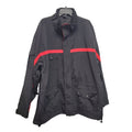Mens XXL Long Sleeve Full Zip & Button Multi Pocket Drawstring Waist Lined Coat