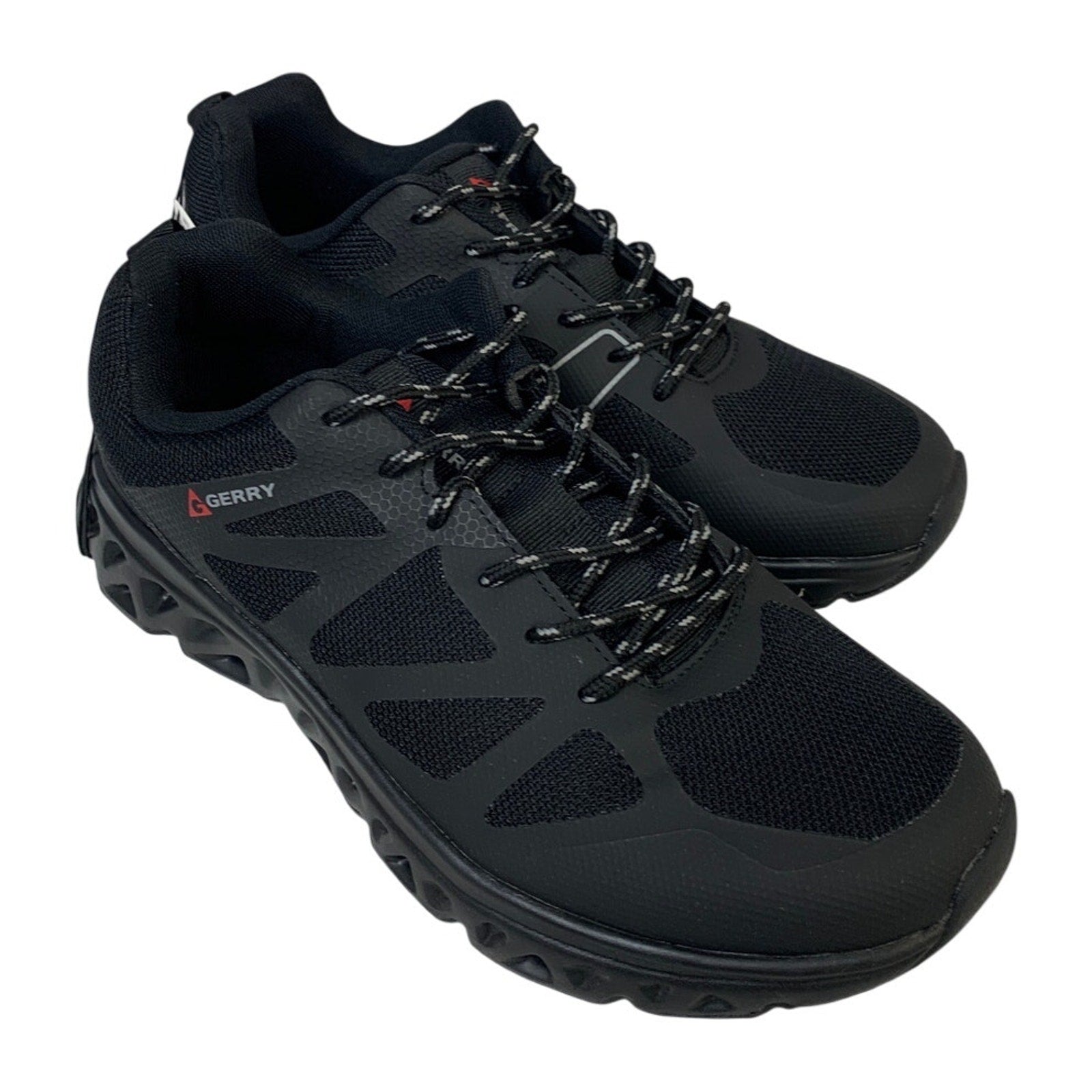 New In Box Gerry Mens Size 12 Black Mesh Speed Trail Lace Up Athletic Shoes