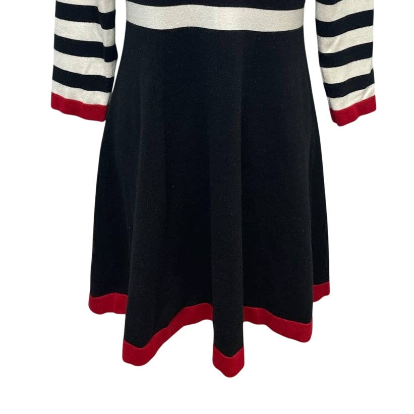 Marc New York Medium Long Sleeve Knee Length Acrylic Crew Neck Sweater Dress