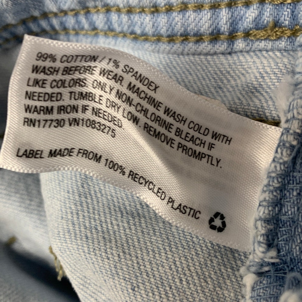 New Cat & Jack Girls Large (10/12) Blue Denim Stretch Shortalls Overalls