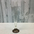 Vintage Duchin Sterling Silver Single Floral Etched Glass Bud Flower Vase