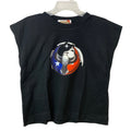 New Hand Printed Womens SM Texas Rebel Alliance Bird Anti-Ice Protest Muscle Tee
