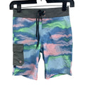 New Art Class Boys Size 18 Lined Pastel Ombre Stripe UPF 50+ Swim Trunks