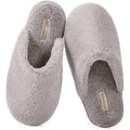 Snug Leaves Womens Size 9-10 Gray Slippers Slip On Fluffy Round Toe House shoes