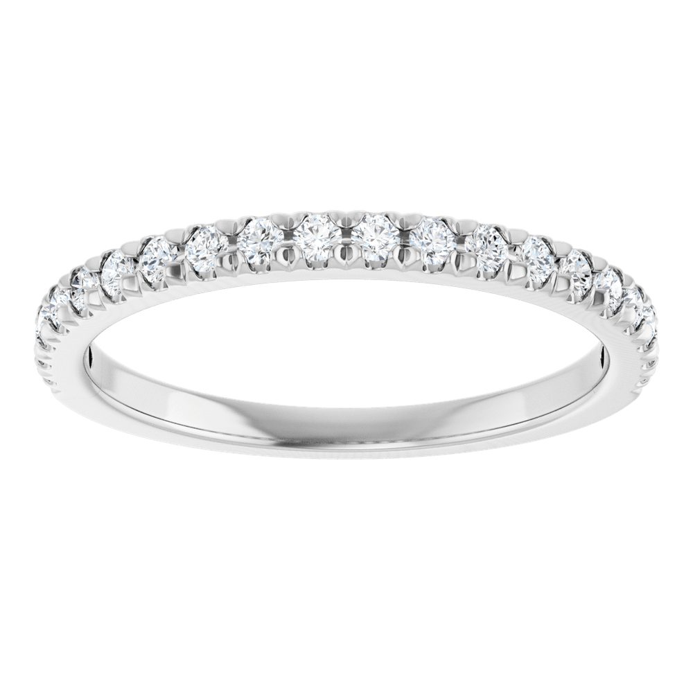 1/4 CTW Natural Diamond French-Set Anniversary Ring  14K Yellow Gold