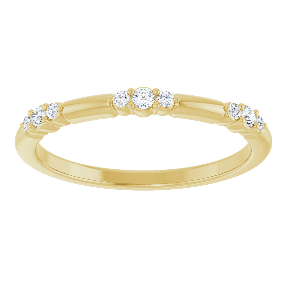 Élise 14K Gold Diamond Stackable Ring