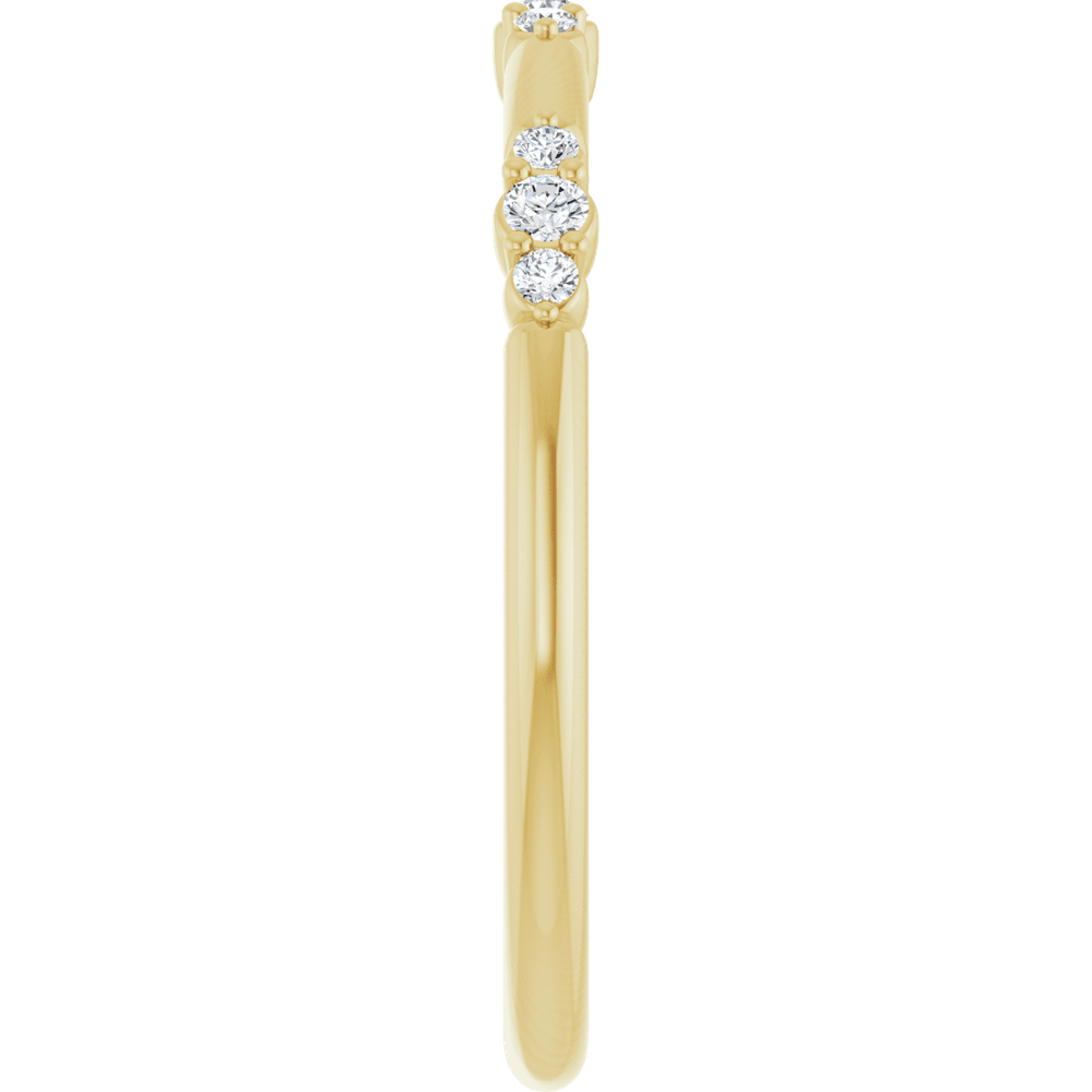 Élise 14K Gold Diamond Stackable Ring