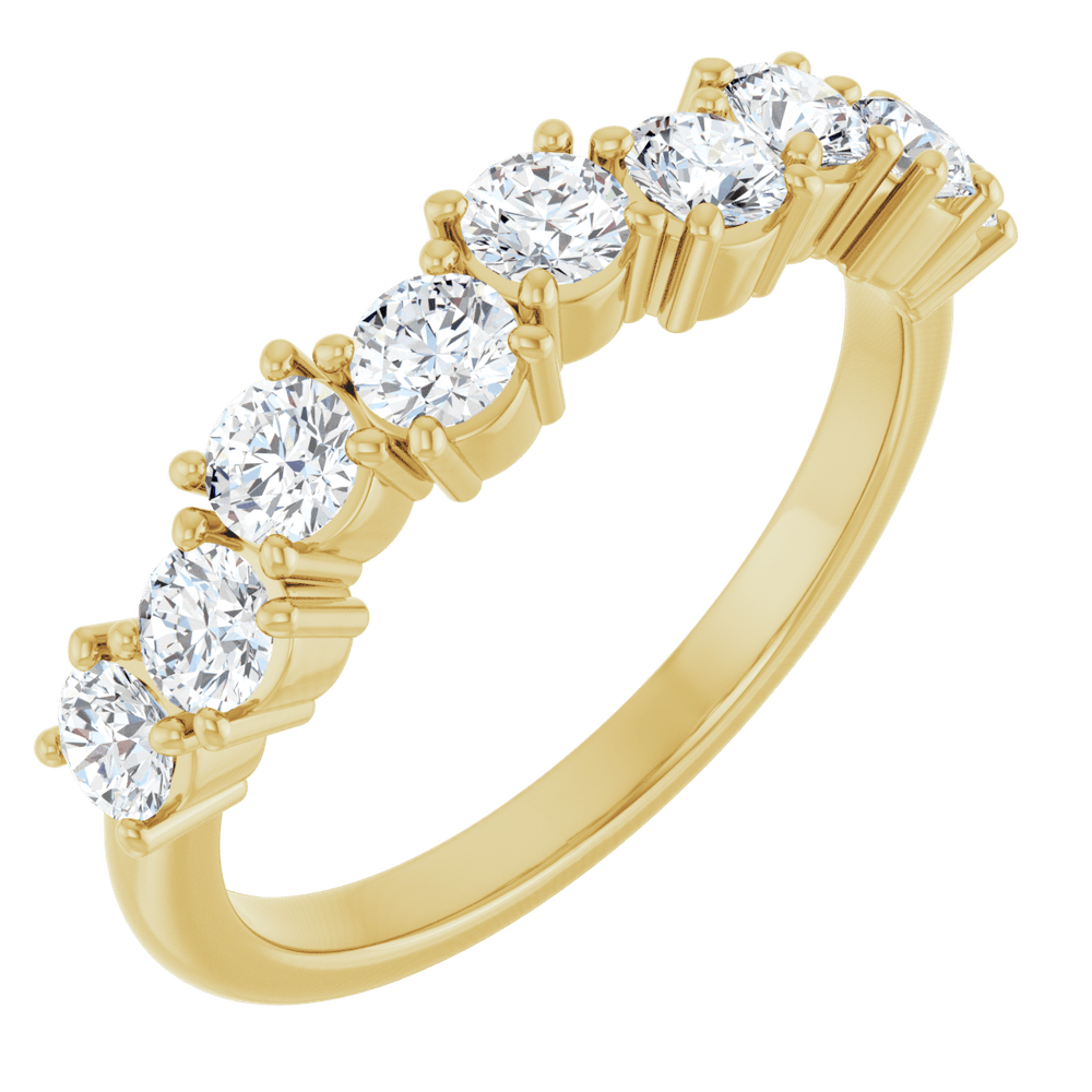 Aurielle 14K Gold Diamond Anniversary Band