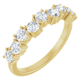 Aurielle 14K Gold Diamond Anniversary Band