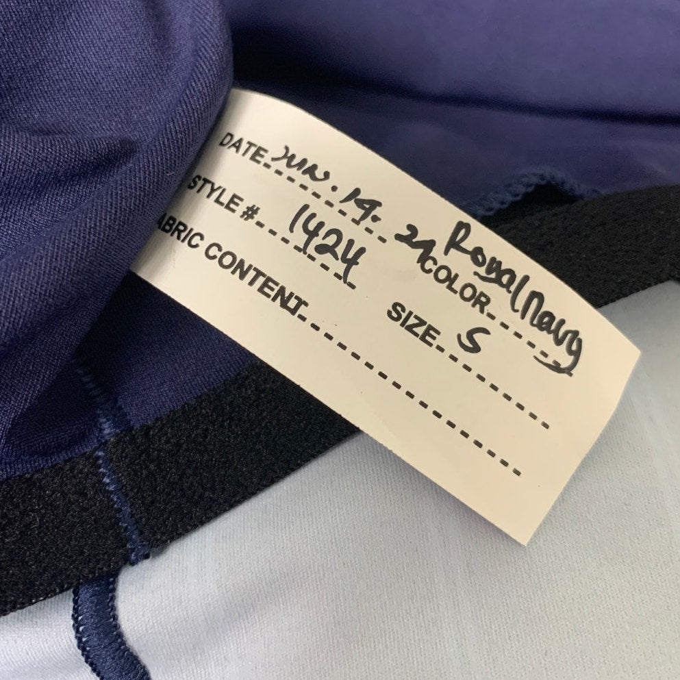 New American Eagle Womens Small Navy Blue Striped Athletic Sports Bra Top