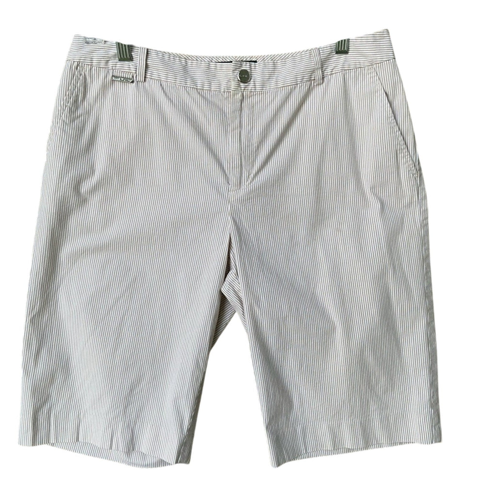 Lauren Ralph Lauren Active Womens Size 10 Striped Seersucker Bermuda Shorts