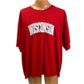 P2 By Pro Player Mens 2XL Wisconsin Short Sleeve 100% Cotton Crew Neck Tee Shirt