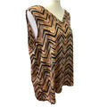 Maurices Womens XXL Sleeveless Polyester Chevron Stripe V-Neck Flowy Tank Top