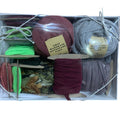 100 yds Handmade Upcycled TShirt Fabric Ribbon Yarn Sampler Pack Green Gray Wine