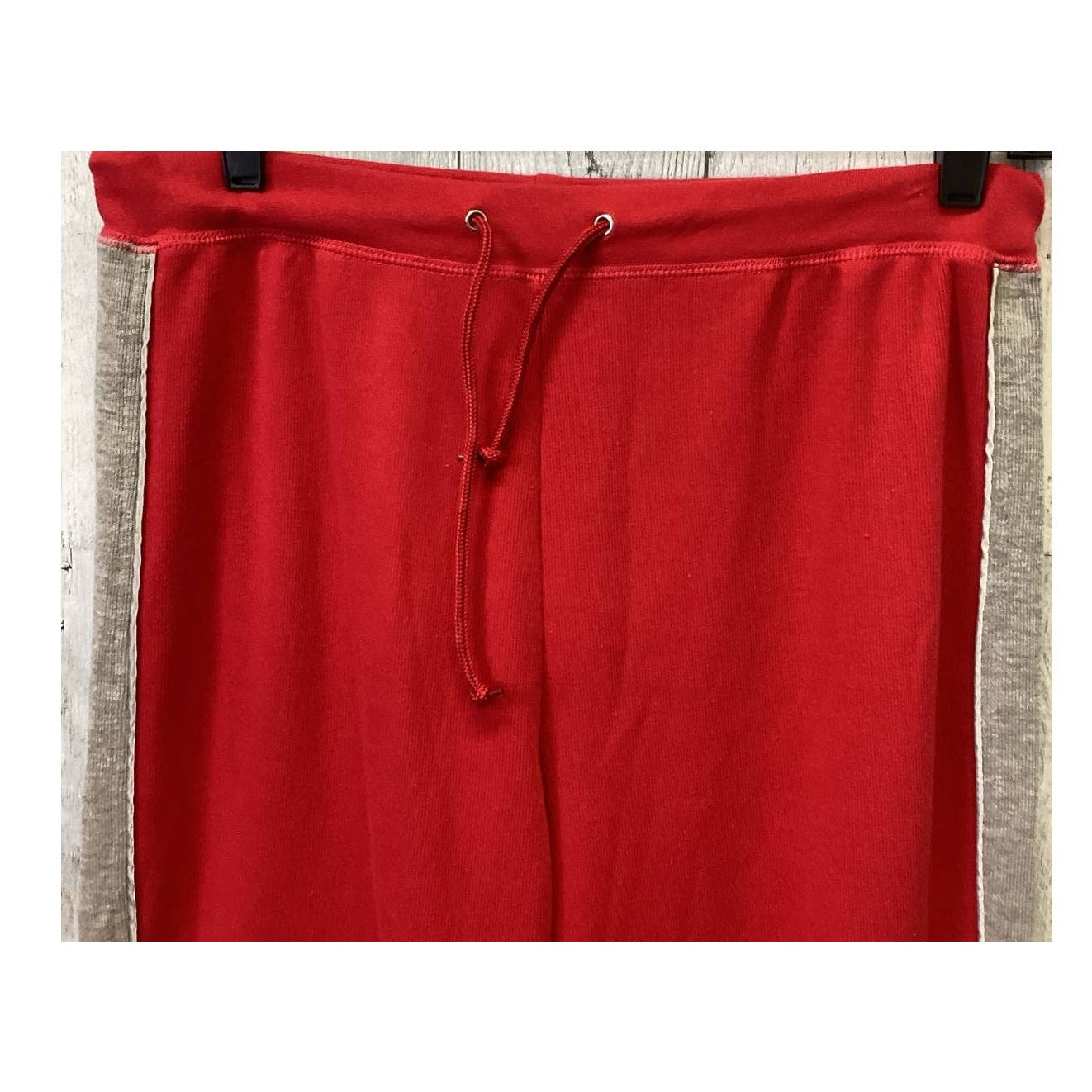 Jay Day Womens XL Side Stripe Cotton Blend Drawstring Elastic Waist Sweat Pants