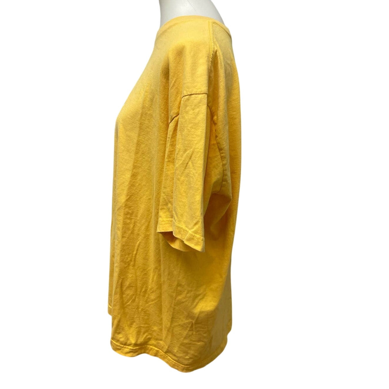 Nautica Mens XXL 100% Cotton Yellow Short Sleeve Crew Neck Sailboat Tee Shirt