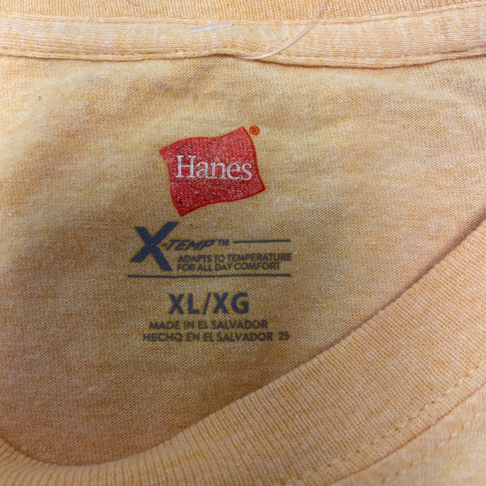 New Hand Printed Mens XL Yellow Dragonfly Short Sleeve Crew Neck Tee Shirt