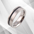 New Mens Flat Cobalt Wedding Anniversary Band Ring 18Ct White Gold