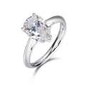 GC Celeste Pear Ring | 925 Silver VVS Moissanite