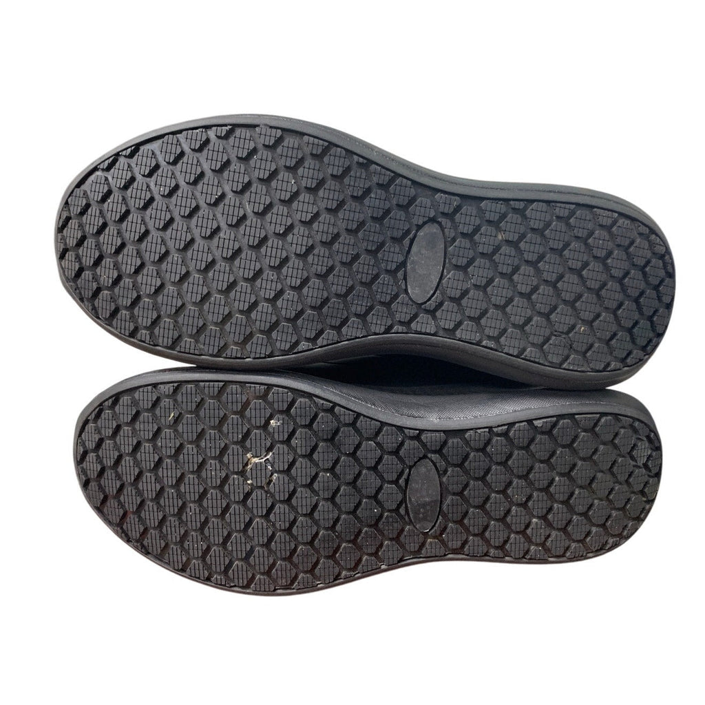 Taquco Mens 11.5 Black Lace Up Faux Leather Non Slip Waterproof Kitchen Shoes