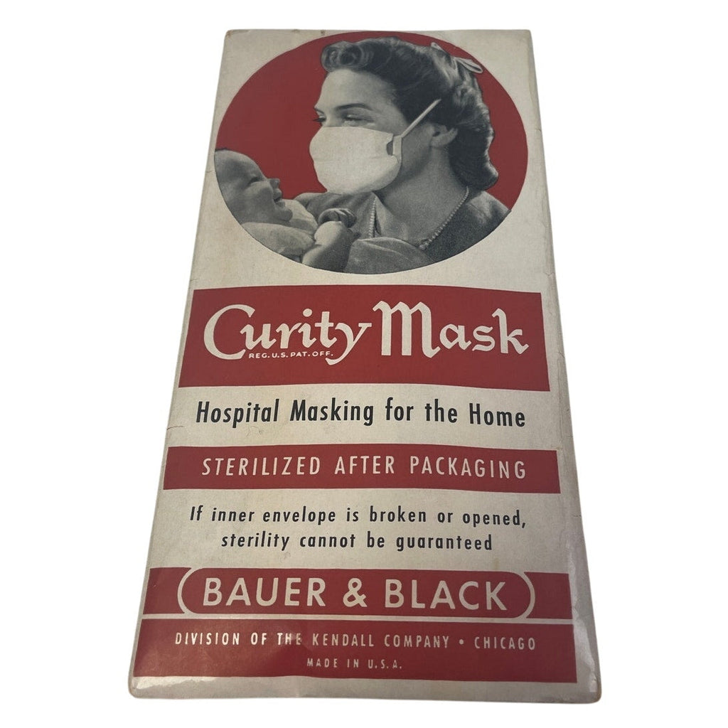 Vintage 1950s Bauer & Black Curity Face Mask Hospital Masking for the Home