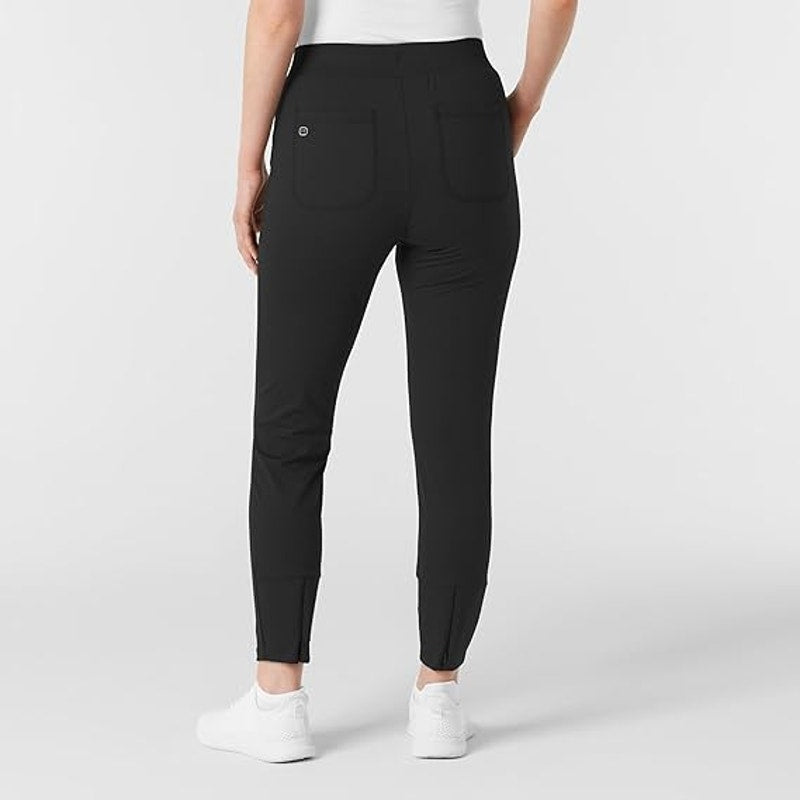 Wink Renew Womens Small Black Modern Fit Drawstring Waist Track Scrub Pants