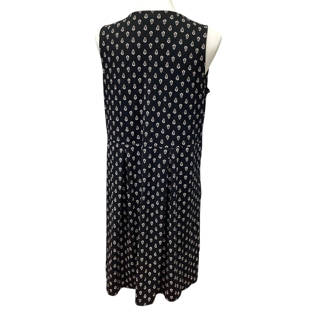 J Jill Wearever Collection Medium Sleeveless Stretchy Fit & Flare Floral Dress