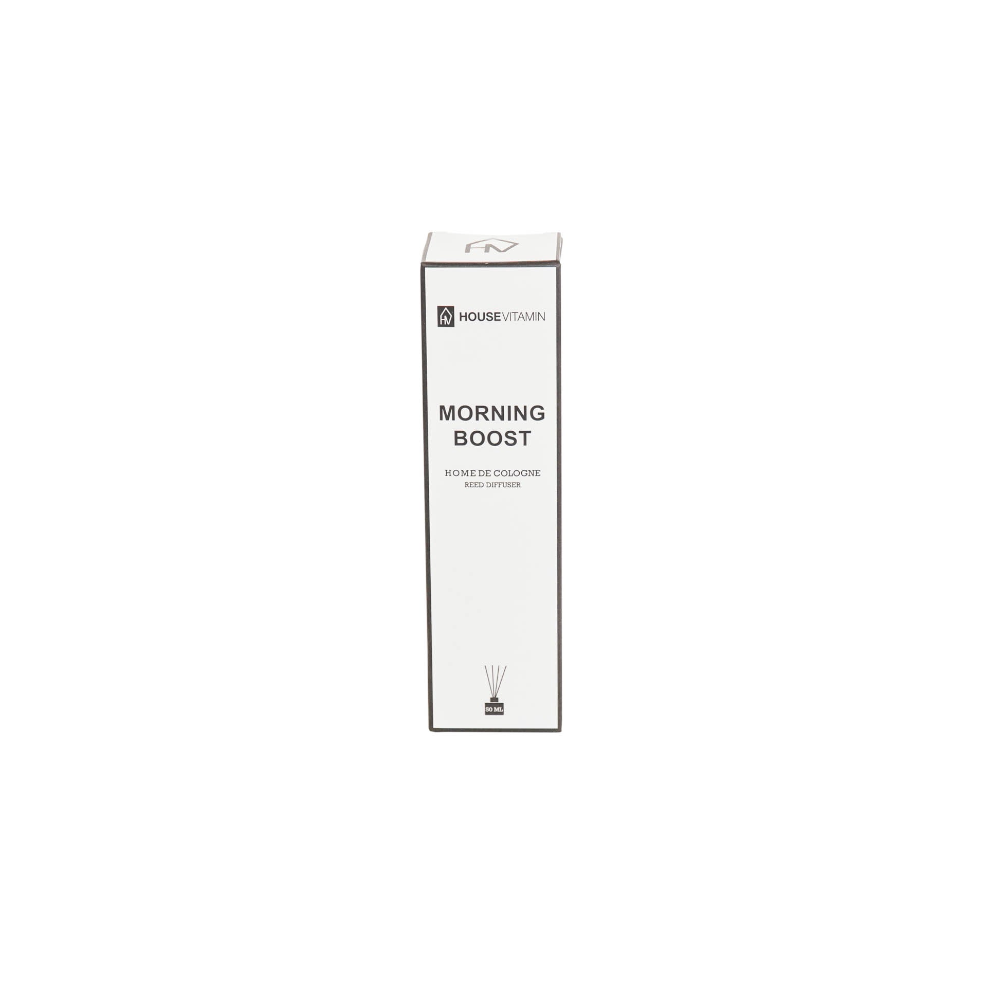 Reed Diffuser -Glass/ Fibre- 50 ml - Morning Boost