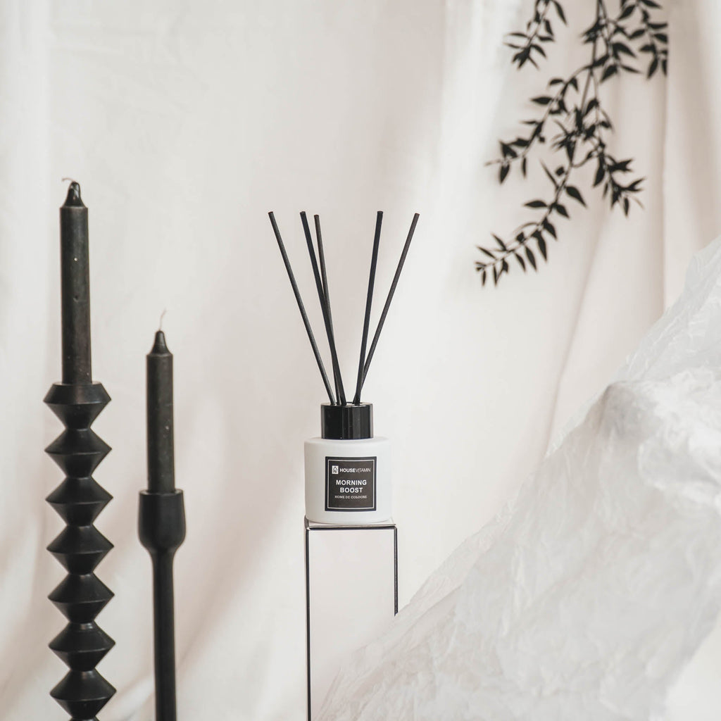 Reed Diffuser -Glass/ Fibre- 50 ml - Morning Boost