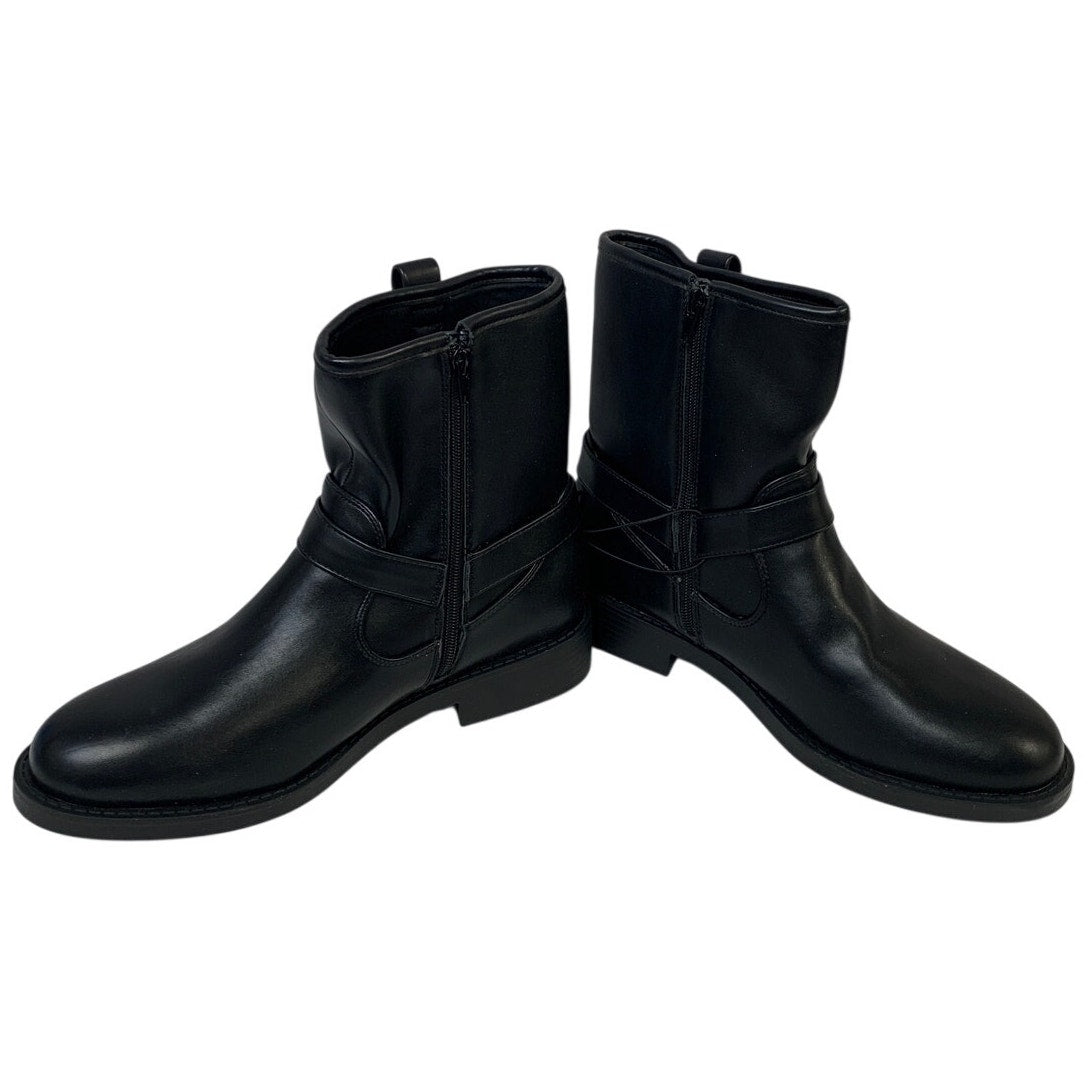 NWT Dolce Vita Womens Size 8 Black 1.5" Heel Boots Side Zip Round Toe Shoes