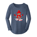 Snowman Crochet Long Sleeve Tunic