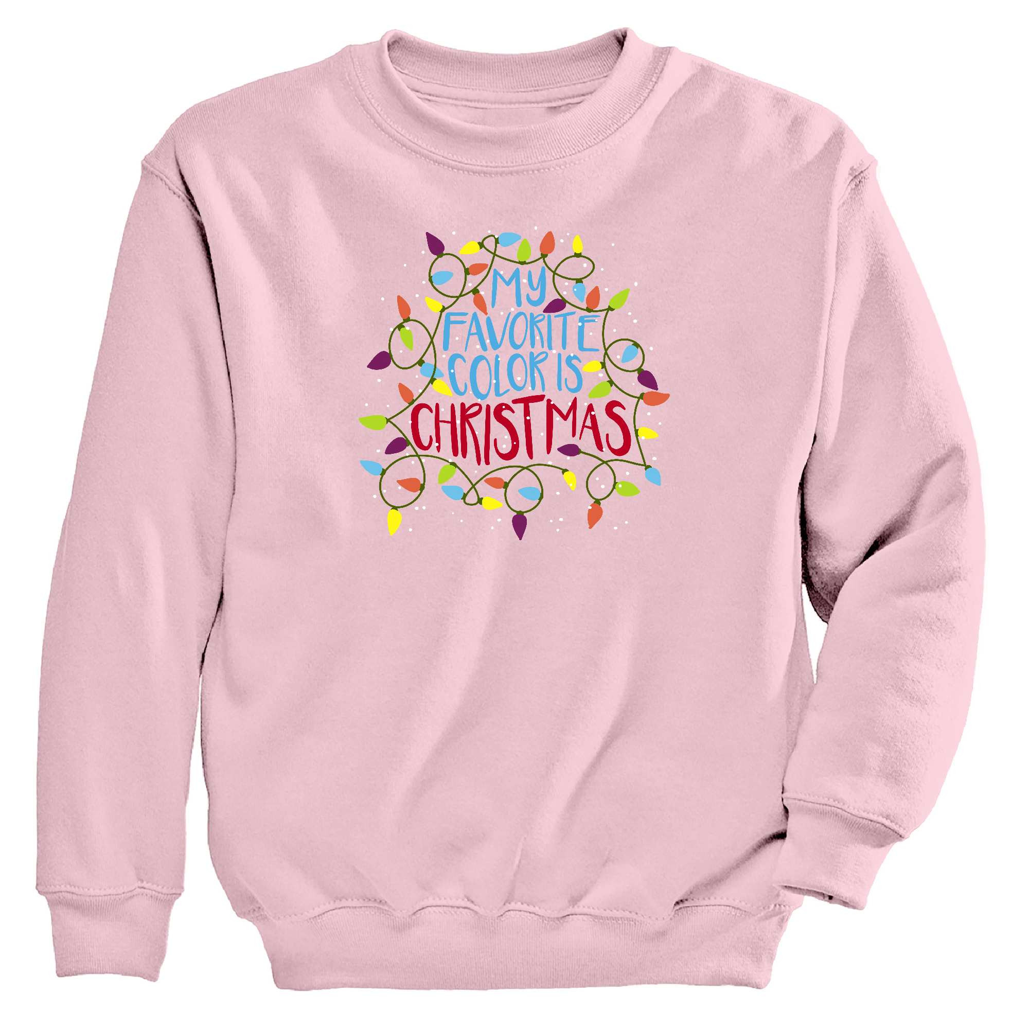 Christmas Color Crewneck Sweatshirt