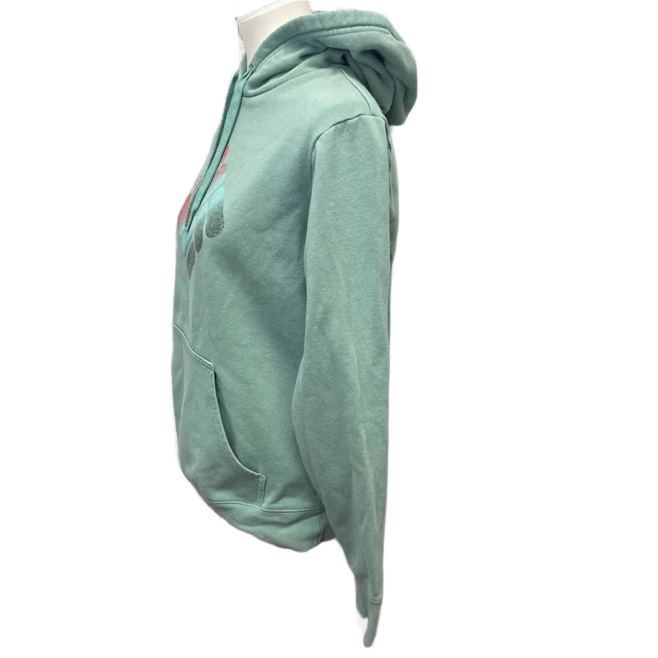 Columbia Womens Medium Long Sleeve Cotton Blend Sweatshirt Hoodie Front Pocket