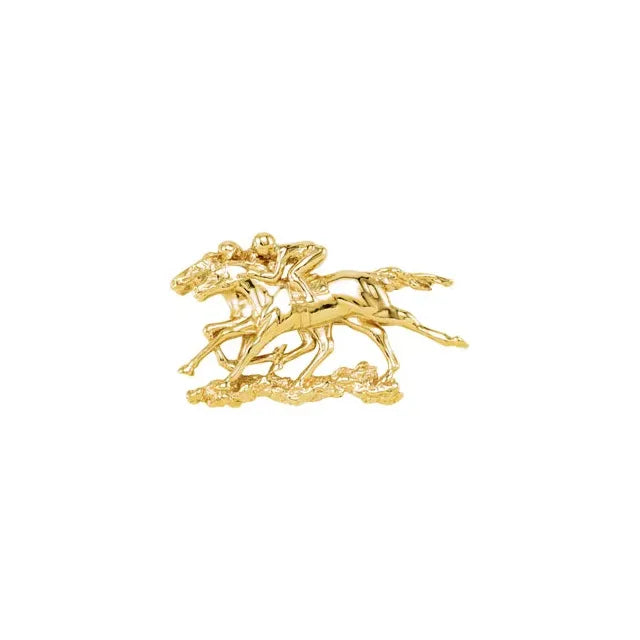 GC Down to the Wire Horse Brooch / Pendant