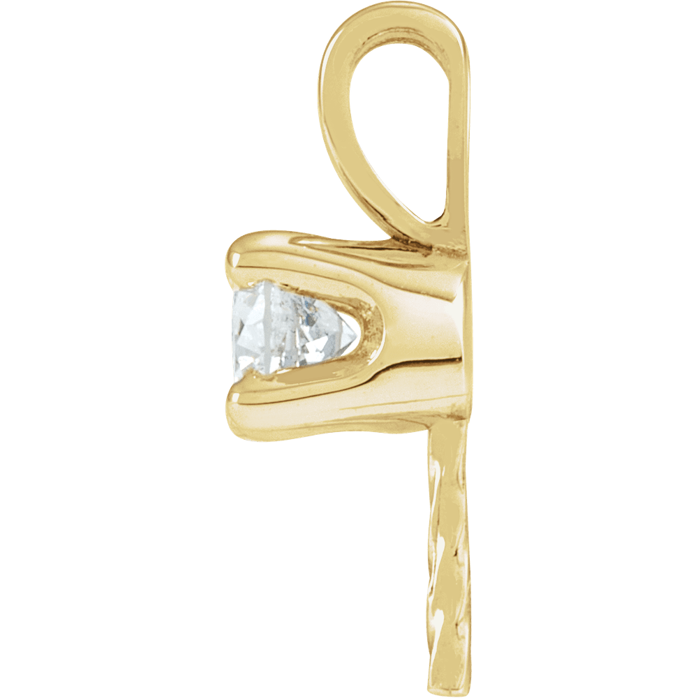 Amélie Pearl Diamond Pendant 1/6 CT Natural Diamond