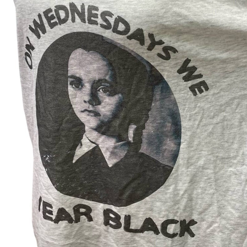 On Wednesdays We Wear Black Womens XL Addams Family PolyBlend Racerback Tank Top