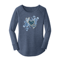Denim Hearts Long Sleeve Tunic