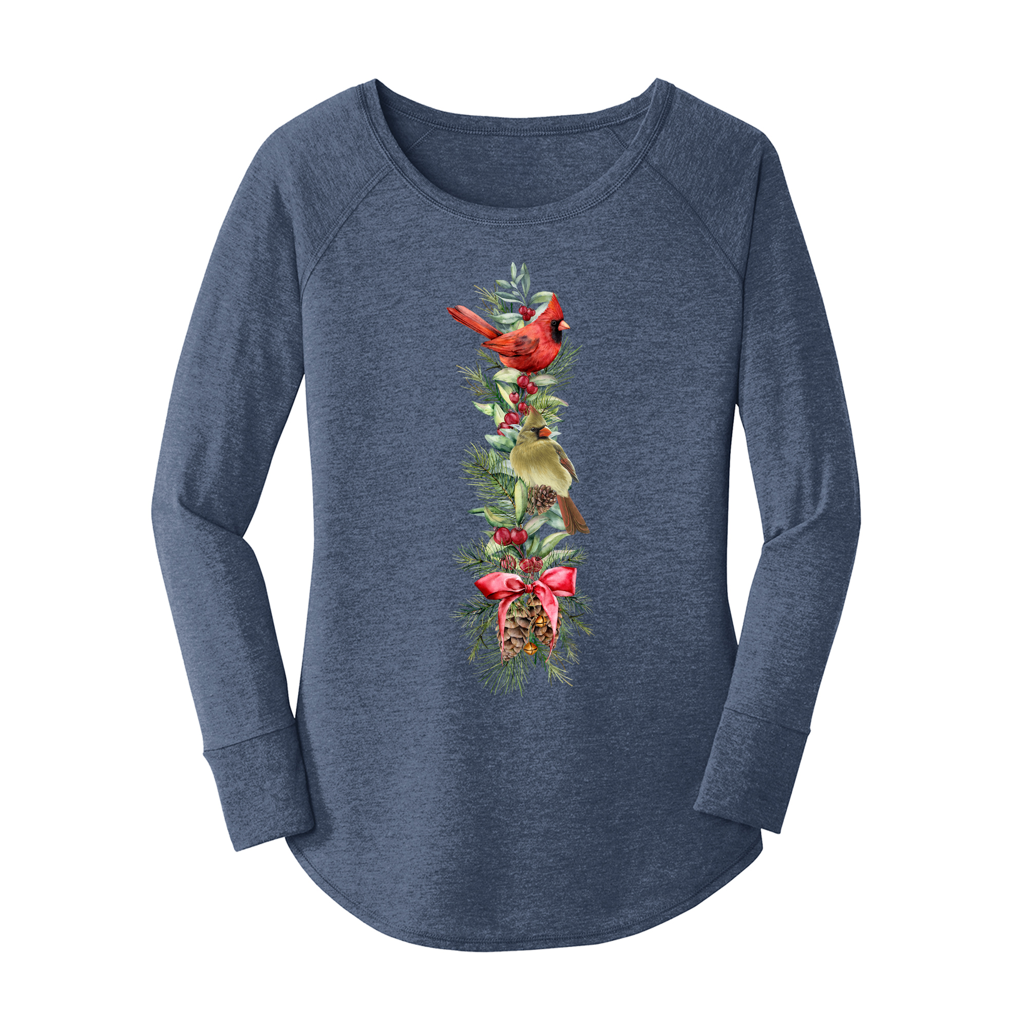 Cardinal Bow Long Sleeve Tunic